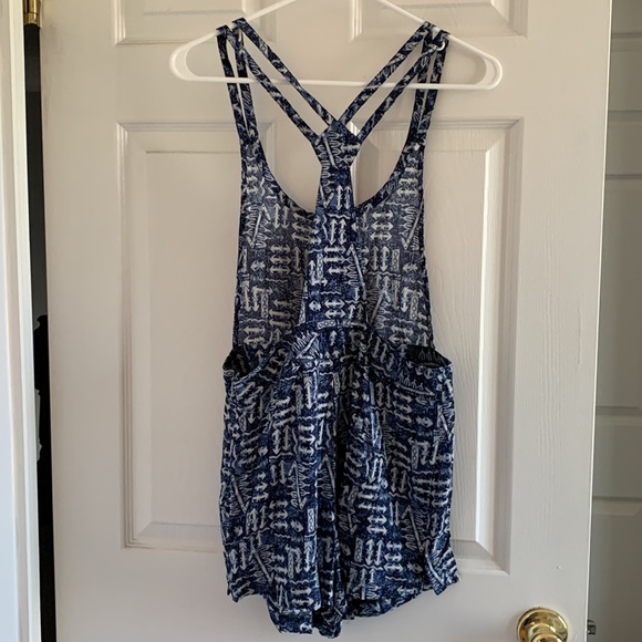 Small, urban outfitters Blue Aztec romper - Picture 3 of 4